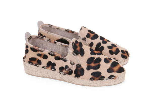 Prism London Leopard print hand-made Espadrilles 