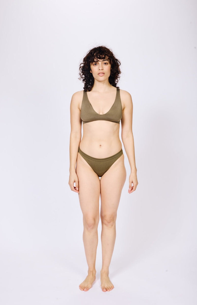 GRACEFUL Bikini Bra Top | Olive | Image 2