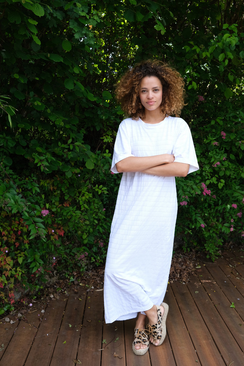 MAHINA Dress | White Stripe