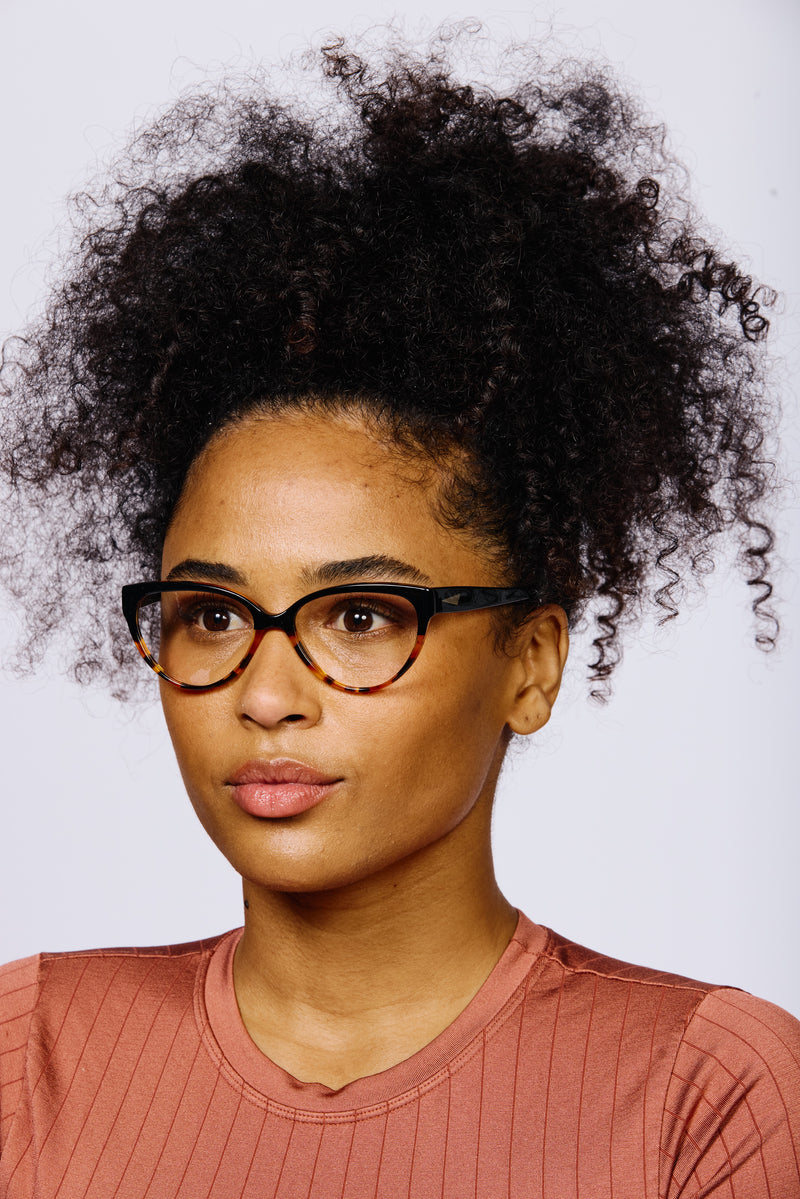 CANNES Optical Frames | Black & Amber Tortoiseshell | Image 4