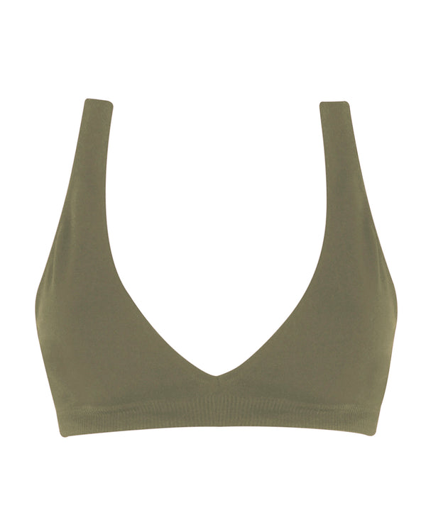 GRACEFUL Bikini Bra Top | Olive | Image 1