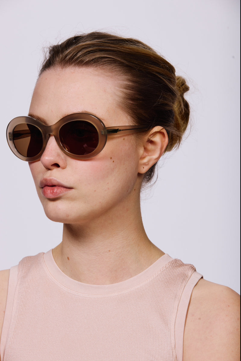 SAN FRANCISCO Sunglasses | Clear Taupe | Image 5