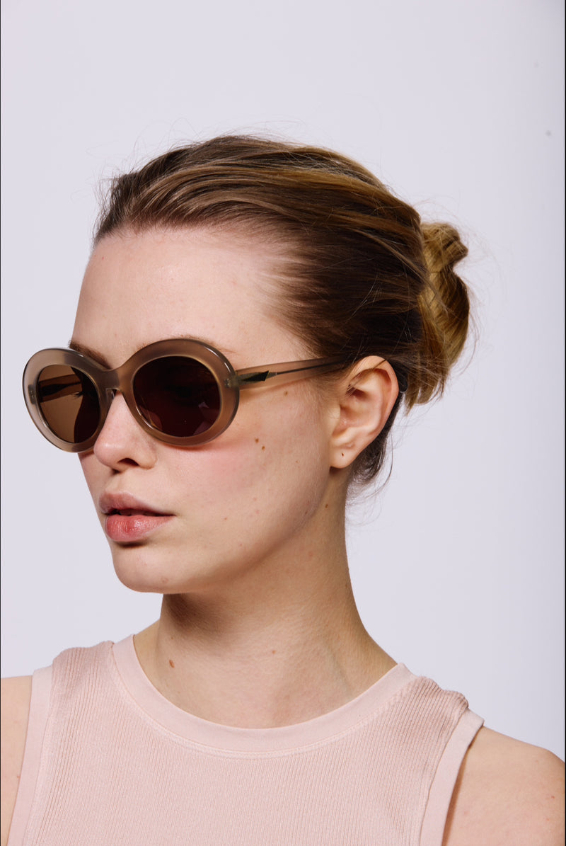 SAN FRANCISCO Sunglasses | Clear Taupe