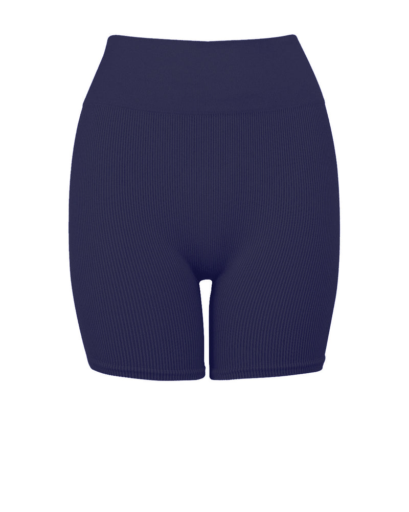 RIBBED COMPOSED Shorts | Navy | Image 1