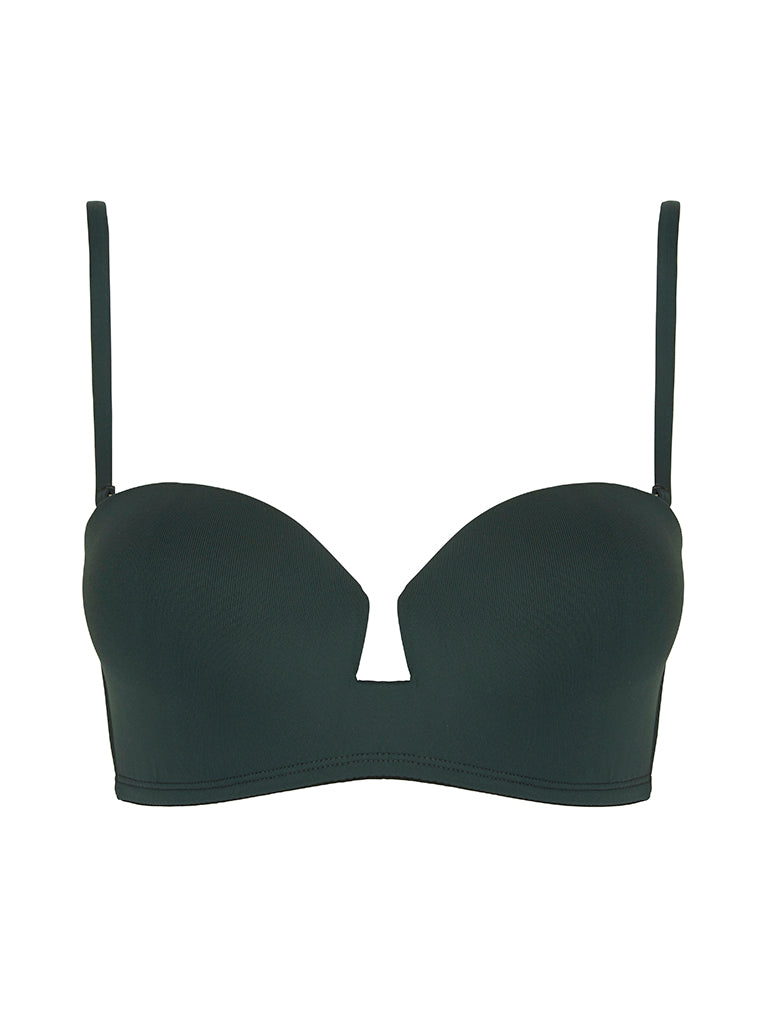 PRASLIN Bikini Top | Forest Green | Image 1