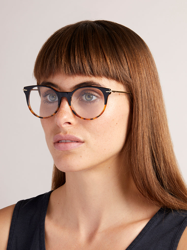 PARIS Optical Frames | Black & Amber Tortoiseshell | Image 2