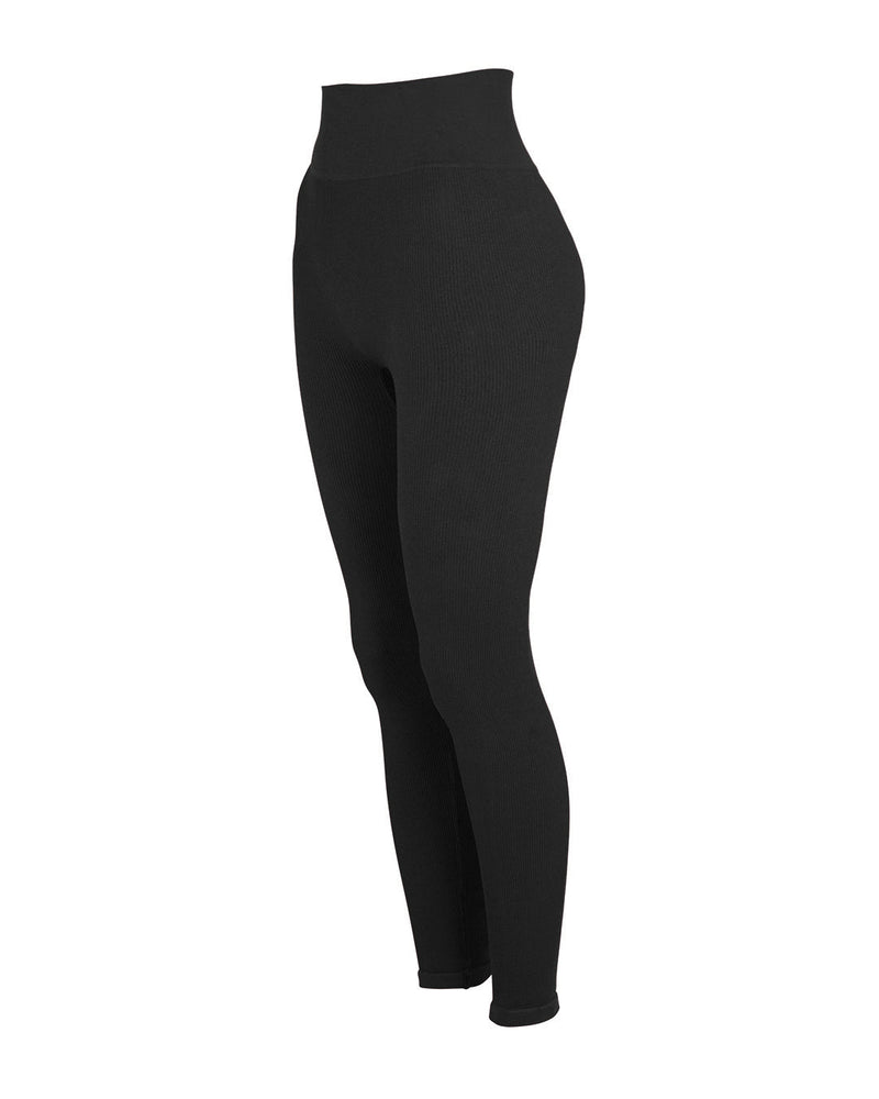 awaken plus size black gym leggings - prism2 london