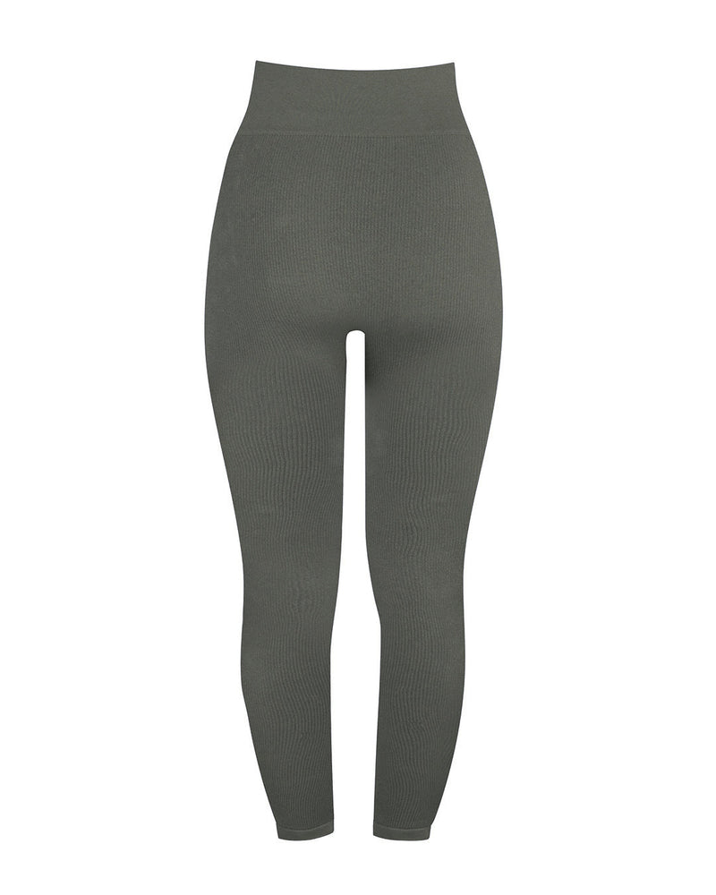 RIBBED AWAKEN Leggings | Muddy Grey | Image 4