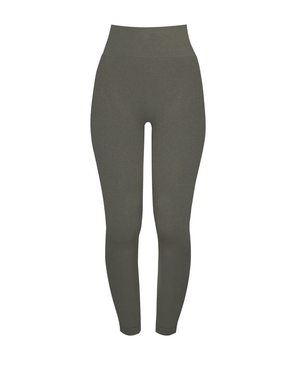 RIBBED AWAKEN Leggings | Muddy Grey | Image 1