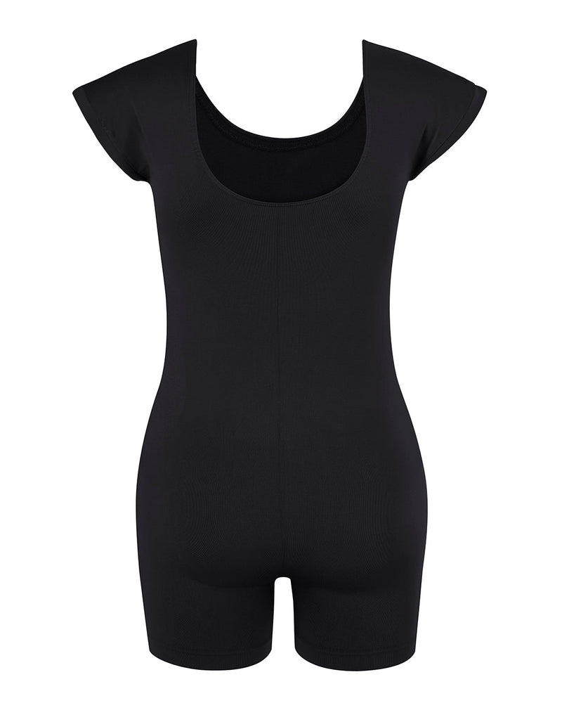 EUPHORIC unitard - Black - PRISM² - sculpting - compression unitard - sustainable