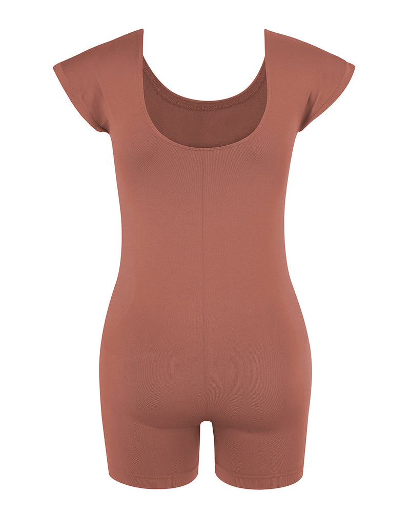 EUPHORIC unitard - Rusty Pink - PRISM² - Womens unitard -  Curvy women playsuit - Yoga unitard -  Workout unitard