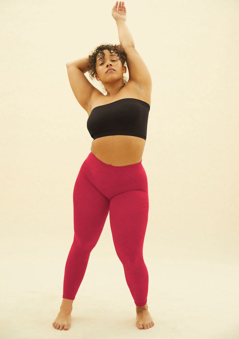 NURTURING Full Length Leggings | Cerise | Image 2