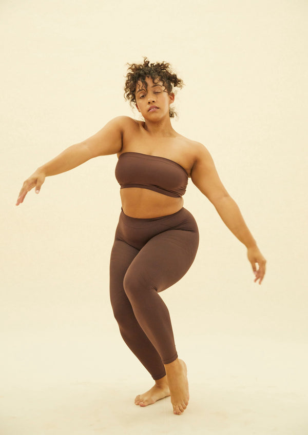 CAPTIVATING - Chocolate Brown - Simple bandeau that is multi-functional as a bikini top and underwear. Made for support and comfortability.