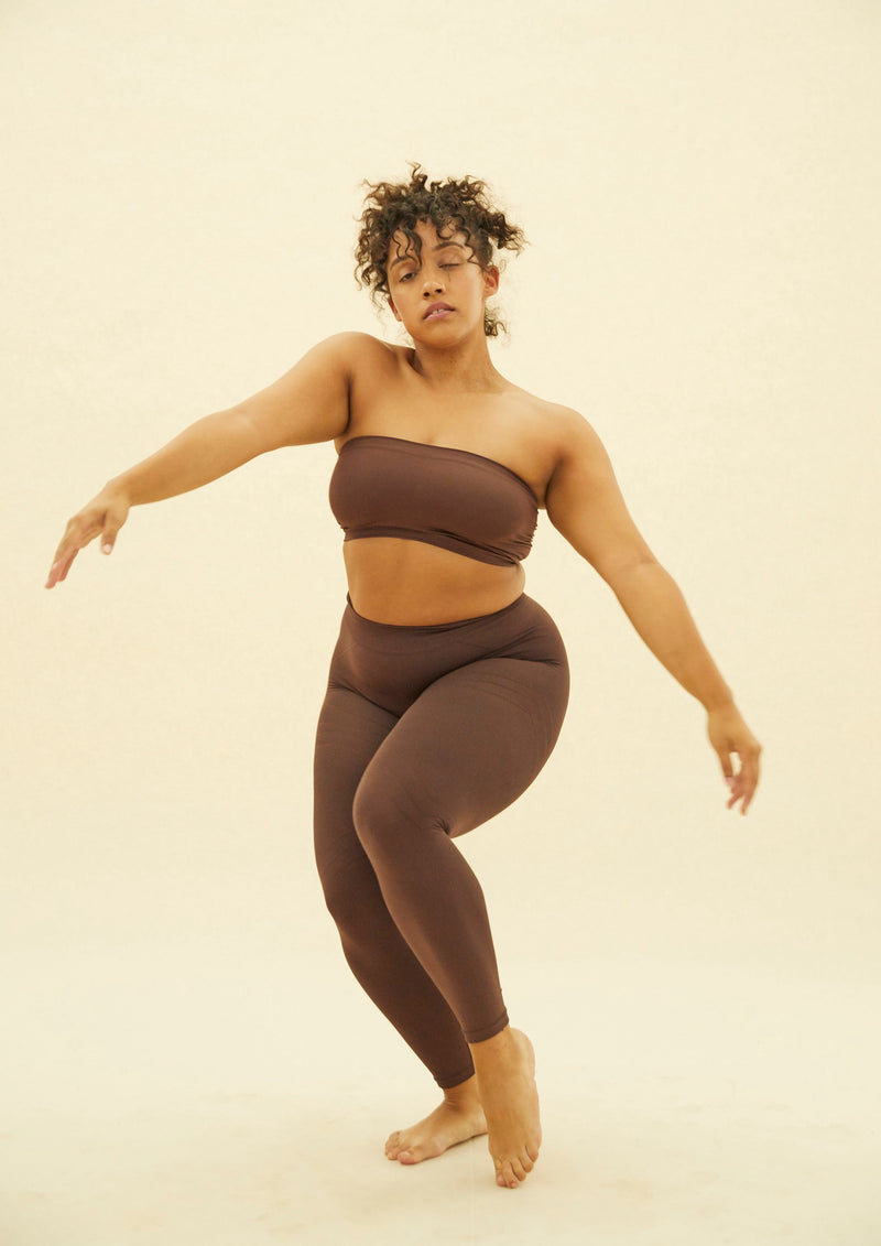 CAPTIVATING - Chocolate Brown - Simple bandeau that is multi-functional as a bikini top and underwear. Made for support and comfortability.