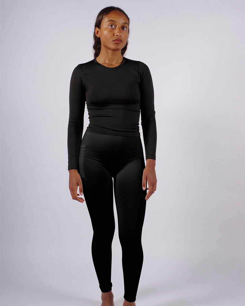 GRACIOUS Long Sleeved Top | Black | Image 2