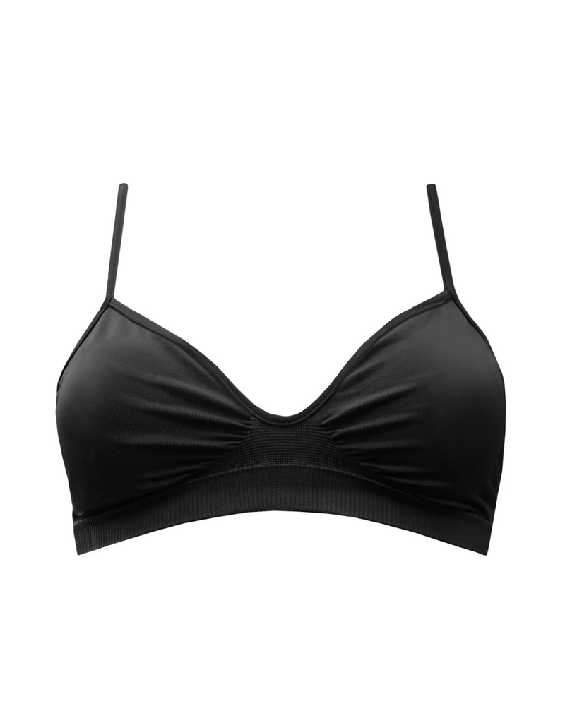 PRISM² black soft bra - comfortable bralette - supportive bra - extra support bra - plus size woman bralette