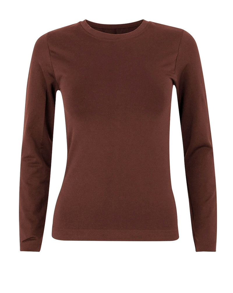 GRACIOUS Long Sleeved Top | Maroon | Image 1