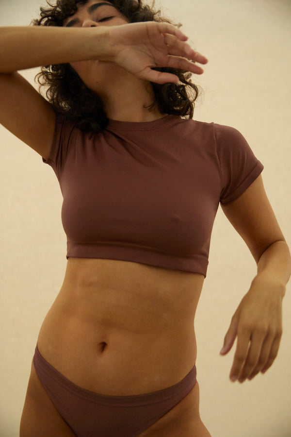 MINDFUL Crop Top | Maroon