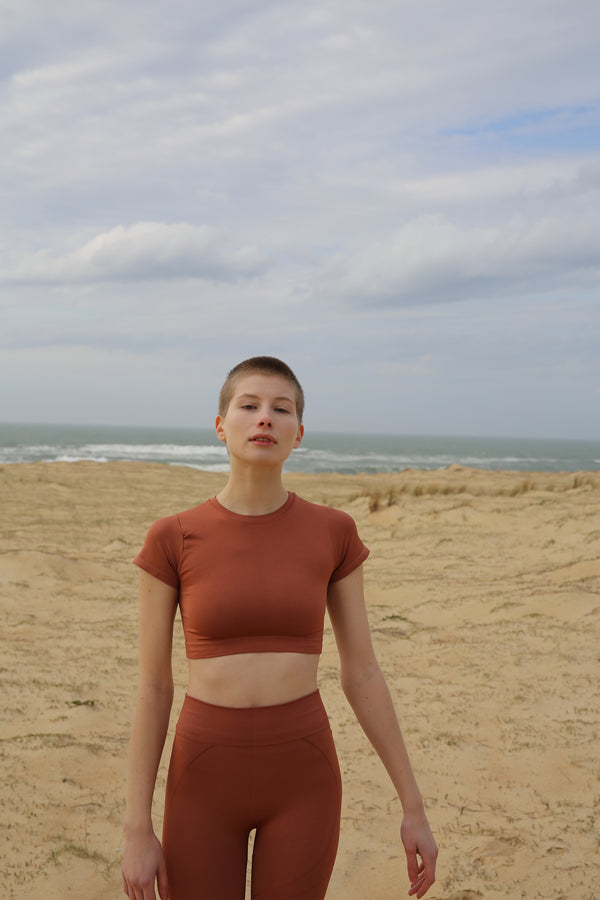 MINDFUL Crop Top | Rusty Pink