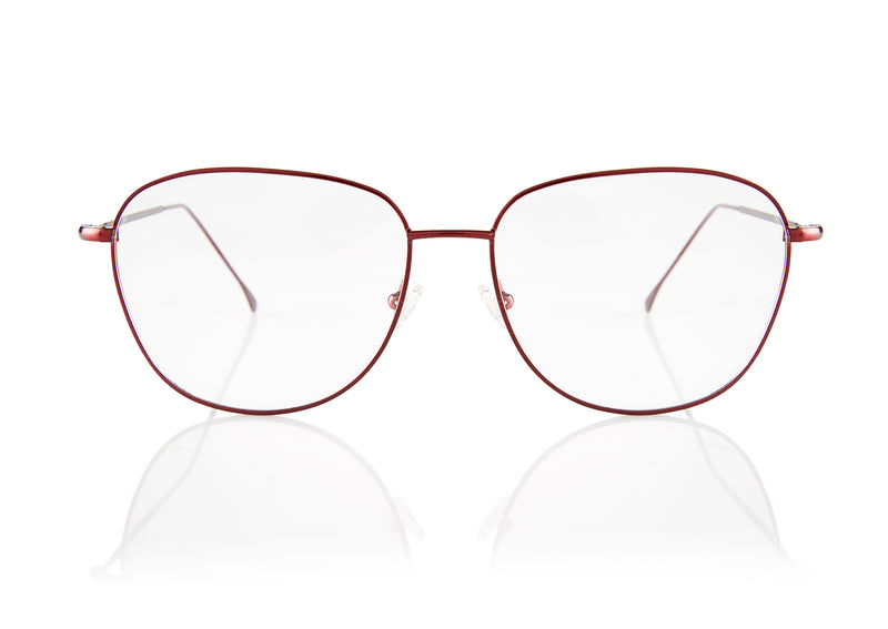 NEW YORK METAL Optical Frames | Burgundy | Image 1