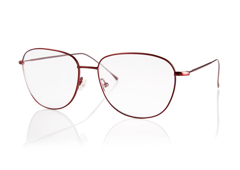 NEW YORK METAL Optical Frames | Burgundy | Image 3