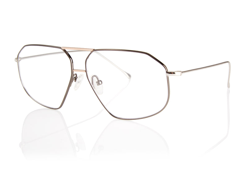 SANTIAGO Optical Frames | Gunmetal & Rose Gold | Image 3