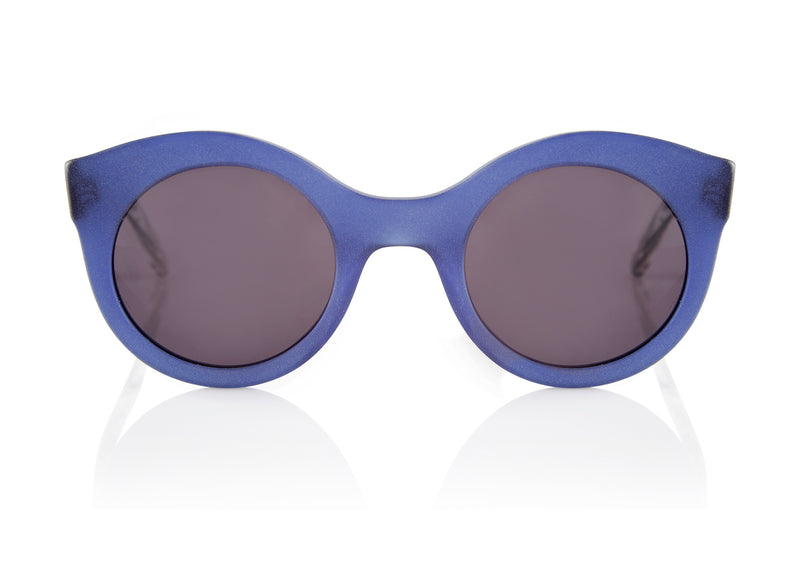 SAVANNAH Sunglasses | Matte Blue & Animal | Image 4