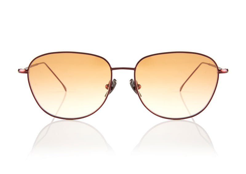 NEW YORK METAL Sunglasses | Burgundy | Image 4