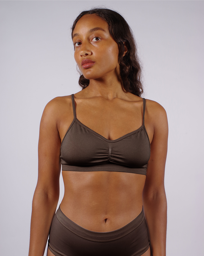 POISE Bra Top | Chocolate Brown | Image 2