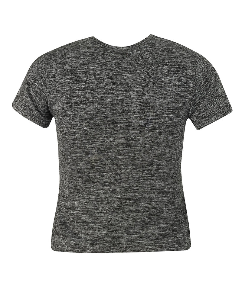 sapient grey t shirt - activewear vest for curvy women