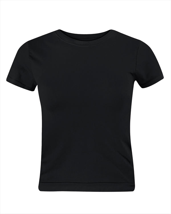 sapient black activewear t shirt - prism2 london