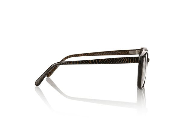 The frame is futuristic yet simple, lightweight medium to small style size - w/ rounded edges make it suitable for all face shapes. 