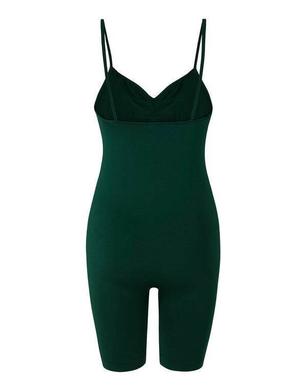 SPIRITED Shorts Unitard | Dark Green | Image 2