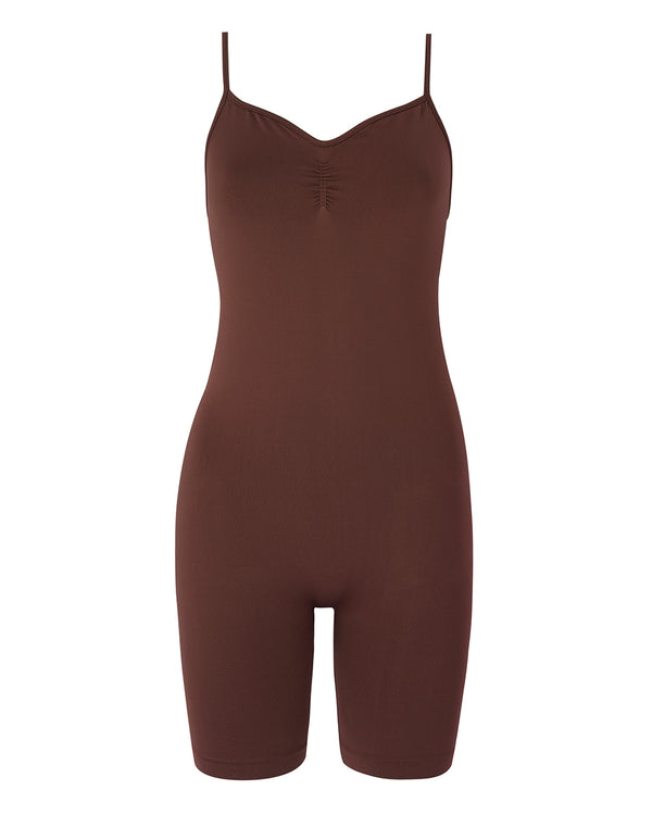 SPIRITED Shorts Unitard | Maroon | Image 1