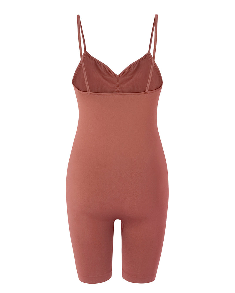 SPIRITED Shorts Unitard | Rusty Pink | Image 3