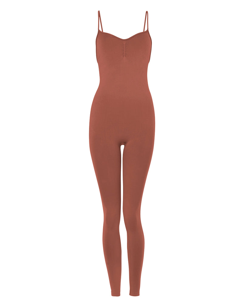 BALANCED - Rusty Pink - PRISM² - plus size unitard -  maternity playsuit -  Womens unitard -  Yoga unitard - compression playsuit - supportive unitard