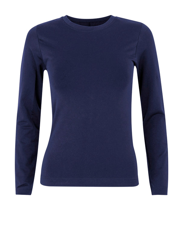 GRACIOUS Long Sleeved Top | Navy | Image 1