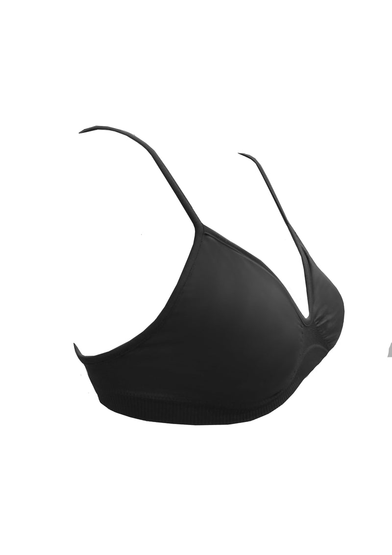 PRISM² black soft bra - comfortable bralette - supportive bra - extra support bra - plus size woman bralette