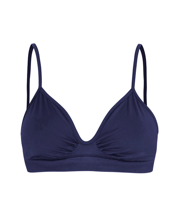 liberated bralette in navy - Soft bralette - Sports bra - Workout bra top - Exercise top - Seamless bra top -  PRISM²