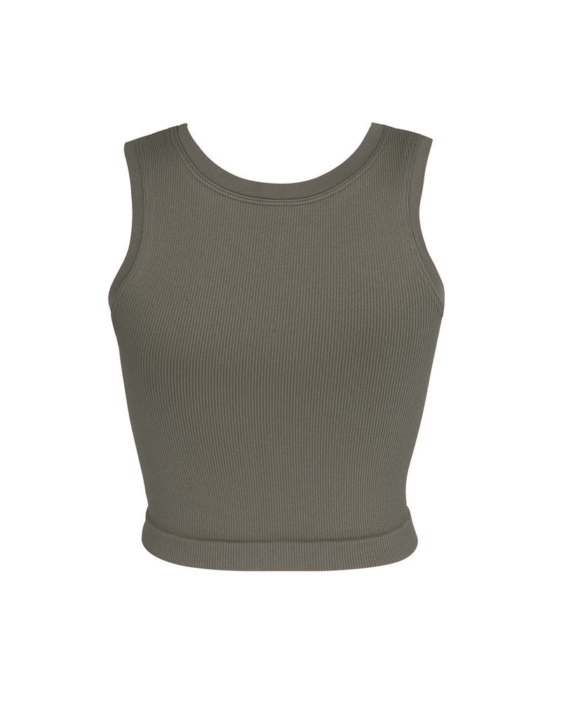 LUMINOUS Ribbed Vest  | Muddy Grey | Image 4