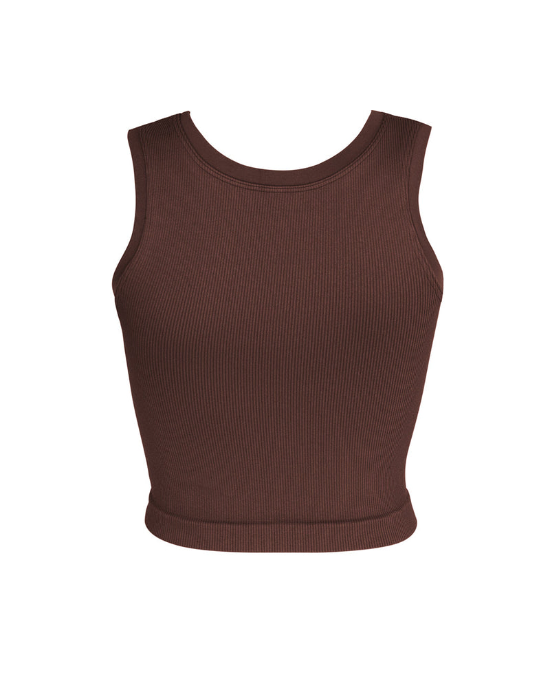 LUMINOUS Ribbed Vest | Maroon | Image 3