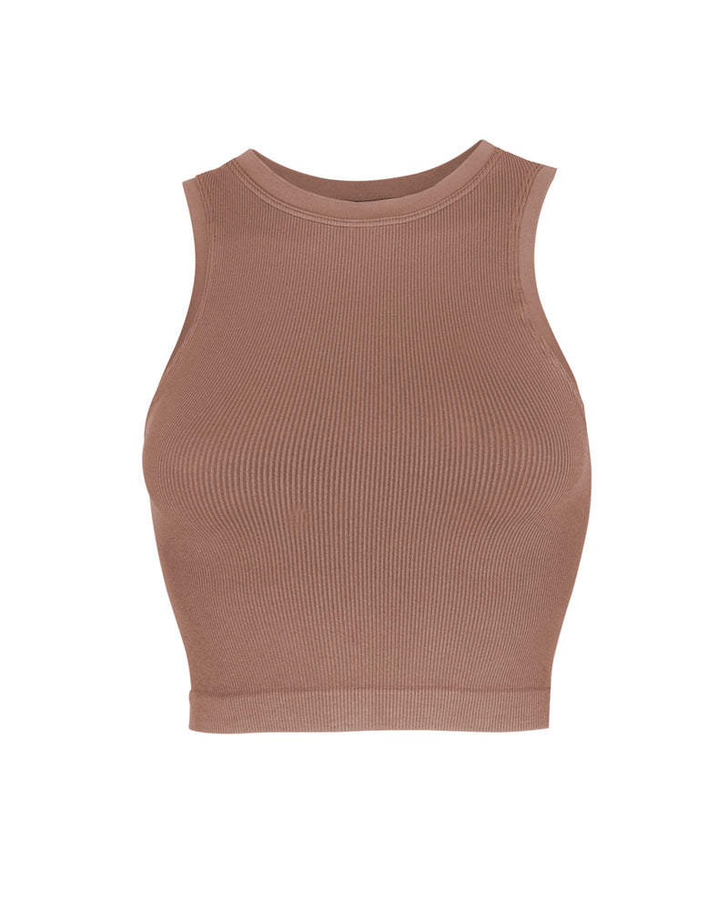 LUMINOUS Ribbed Vest | Rusty Pink | Image 1