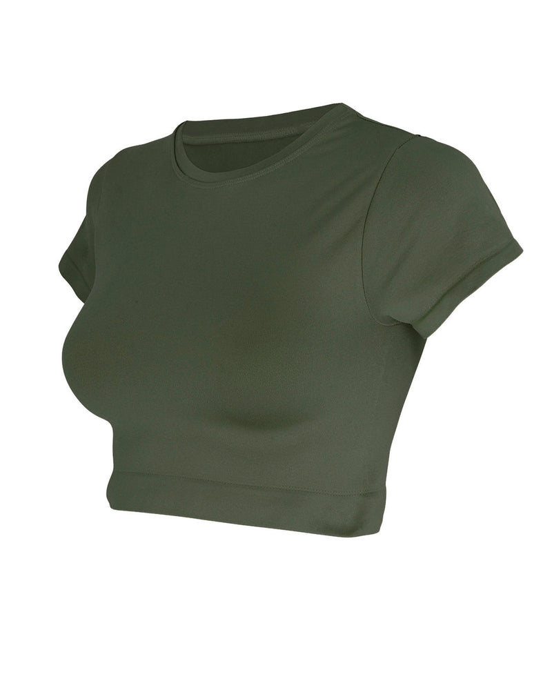 MINDFUL Crop Top | Olive | Image 5