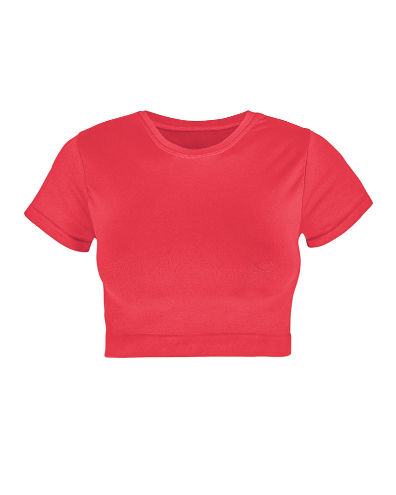 MINDFUL Crop Top | Cerise | Image 1