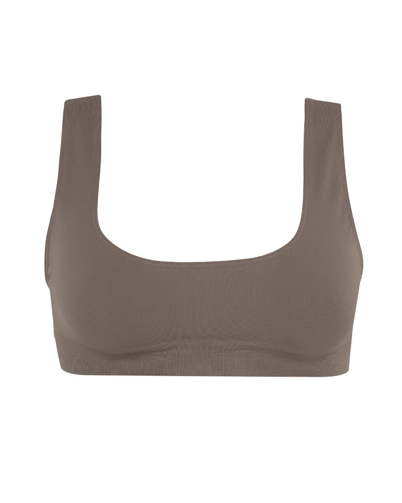 SERENE Bikini Bra Top | Muddy Grey | Image 1