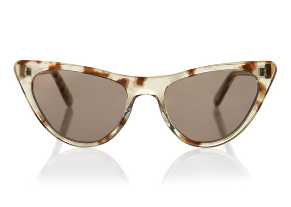 ST LOUIS - Clear Tortoiseshell. A modern take on the 50’s cat-eye shape. Suitable for more narrow faces w/ soft tips and rounded edges. Lightweight frames available in sunglasses and opticals.